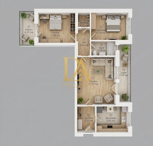 0%Comision 3 CAMERE | CENTRALĂ  |  BLOC ANVELOPAT |  LUJERULUI - imagine 3