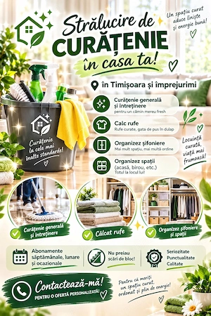 Curățenie și ajutor în gospodărie