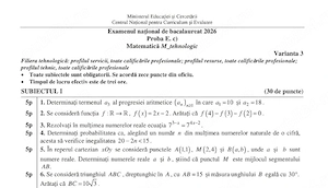 Meditatii mate BAC (M2 tehnologic) (doar subiectul 1) 