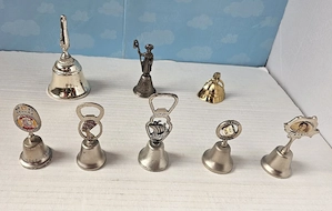 Clopoței metalici de colecție, turistici și funcționali