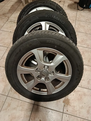 jante audi 5x112 16 anvelope iarna 225 55 16 dot 2024 - imagine 2