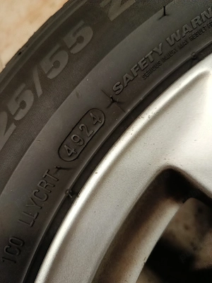 jante audi 5x112 16 anvelope iarna 225 55 16 dot 2024 - imagine 3