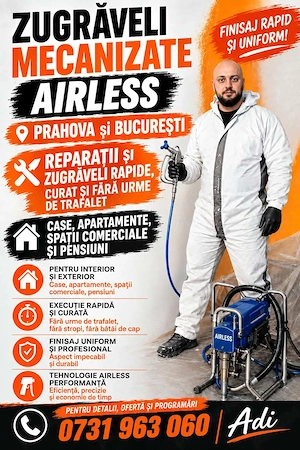 Zugraveli mecanizate airless 