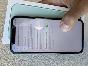 iPhone 11 Green Special Edition 128 GB la cutie ca NOU Sanatate Baterie 100% - imagine 3
