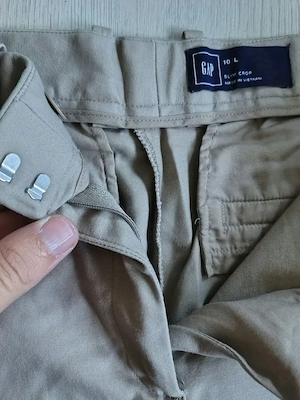 Pantaloni Gap Slim Crop Pants -  Career Work Pants Size 10 L Khaki