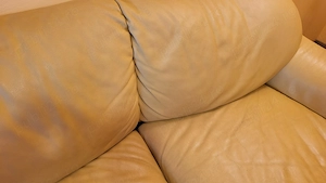 Canapele piele naturala Natuzzi, 2+3, galben
