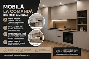 Mobilă la comandă + Randare 3D + Montaj Mobilă IKEA