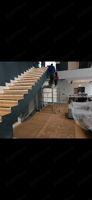 Lucrare construcție balustradă din sticlă securizată