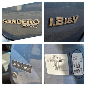 Dacia Sandero 1.2 Mpi 75 Cp AC Import Germania - imagine 4