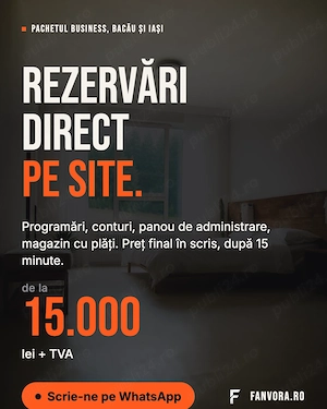 Site cu programări online pentru frizerii și saloane, Bacău - imagine 4