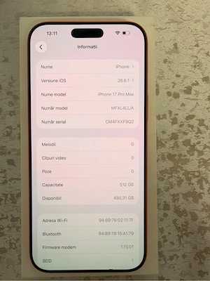 Iphone 17 Pro Max 512GB Cosmic Orange