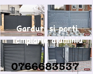 Confecții aluminiu , tamplarie ,garduri si porti ; confecționari corturi industriale