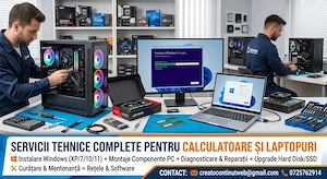 Instalări sisteme de operare Windows Orice versiune comercială, Montaje componente PC