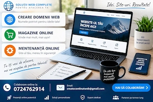 Creare conținut web ,creare domenii web, dezvoltare tehnică web
