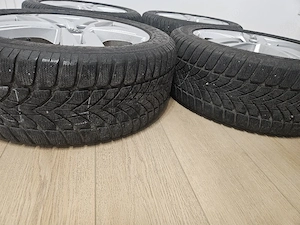 4 Jante originale Audi A4 B9 R17 5x112 ET42 + anvelope iarna Dunlop - imagine 2