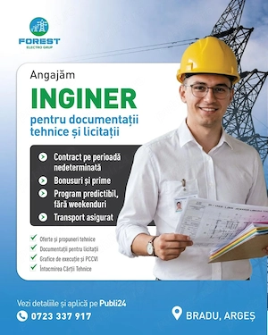 Cautam specialist achizitii cu experienta in elaborarea documentatiilor tehnice