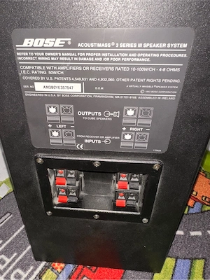 Bose Acoustimass 3 Series III Speaker System.