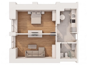 Apartament cu vedere panoramică în hotelul Rin - imagine 5