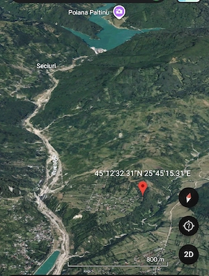 Teren 1600 mp Podu Cheii   lângă Baraj Paltinu | ideal cabane   casă vacanță