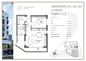 Apartament 2 Centru Civic Bloc Nou - imagine 11