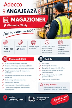Magazioner - Giarmata Timis