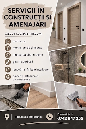 Servicii in constructii si amenajari