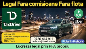 Bolt Uber prin PFA propriu