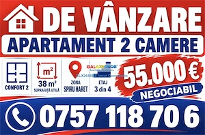 Vanzare apartament 2 camere zona SPIRU HARET