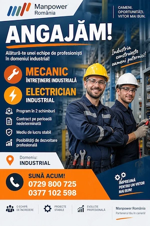 Electrician Automatizari Industriale_Brasov( 2 Schimburi)