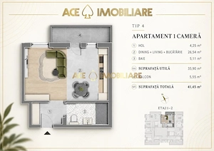 Garsoniera de vanzare | Popesti Leordeni | Biruintei | 0% Comision | 2027 - imagine 2