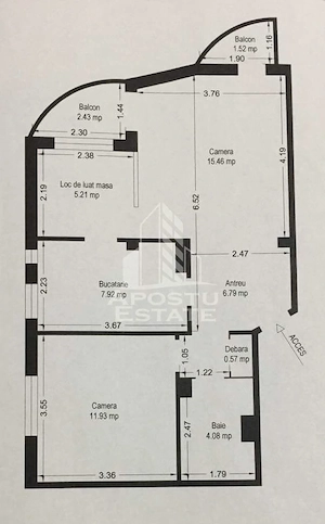Apartament cu 2 camere,decomandat,mobilat,Calea Circumvalatiunii - imagine 10