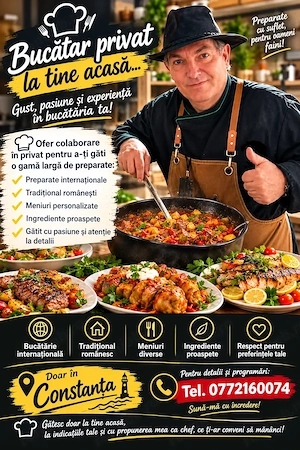 Bucătar privat la tine acasă 