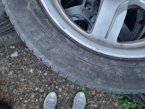 4 cauciucuri de vara 225 50 17 cu jante de aliaj 5x112 de Audi A 5 .A 6.A 4  - imagine 5