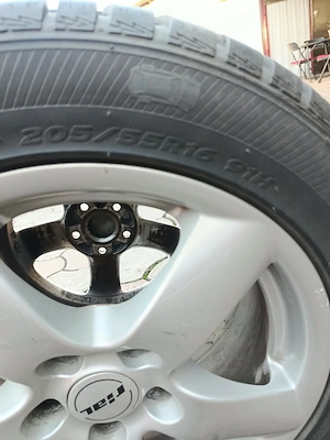 Vând un set de 4 roți All Season 205/55 R16 – jante aliaj RIAL 5x112 + anvelope în stare EXCELENTĂ - imagine 2
