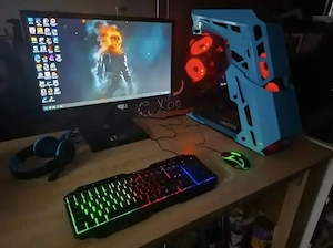 PC Gaming Complet AMD Ryzen 5 | 16GB RAM DDR4 | Video 8GB Ddr5 | SSD + HDD | Jocuri | Win 11 Pro
