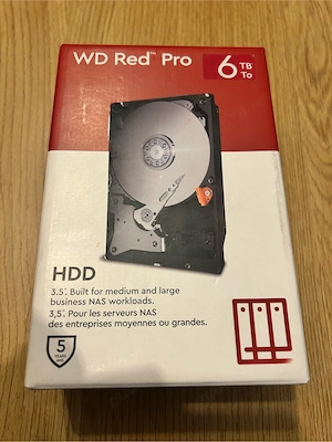 Hard Desktop Western Digital Red Pro 6TB HDD Hard Disk 3.5" SATA III