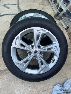 Jante Aliaj Kia & Hyundai 215 55 17 + Senzorii presiune  - imagine 3