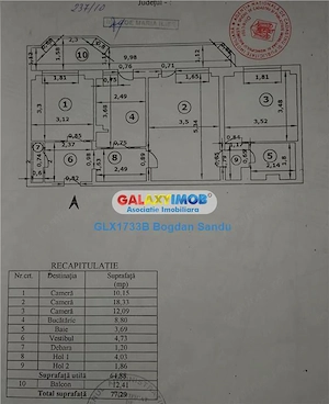 Apartament 3 camere de vanzare in Pantelimon - Sos. Vergului