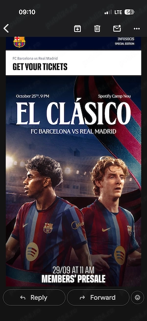 Bilete El Clasico    FC Barcelona vs. Real Madrid