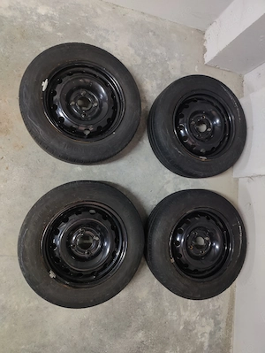 Set 4 roți – jante tablă + anvelope Continental 175/65 R14 – DOT 4919 - imagine 3