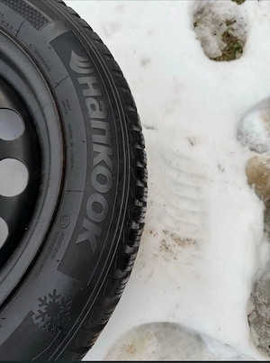 Set 4 Roti Iarna Hankook 195/60 R16 - Jante Tabla VW AG + Capace Skoda - imagine 2