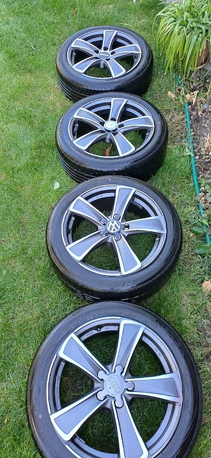 Jante aliaj R17 5x112 Originale Vw.Audi.Skoda.Seat.Mercedes. Anvelope vara f.bune . - imagine 1