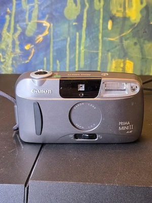 Canon Prima Mini II 35mm 32mm f 3.5   aparat foto pe film, functional, testat