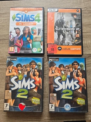 Lot jocuri PC originale The Sims + Crysis 2 + CD-uri
