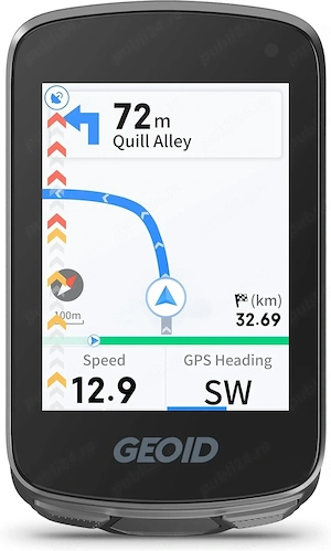 Computer GPS pentru Bicicletă, Ecran Color 2.8 , Navigație GPX, ANT+ & Bluetooth, IPX7