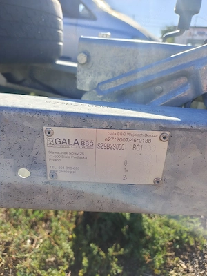 Vand Trailer Gala 2700 kg in stare excelentă  - imagine 3
