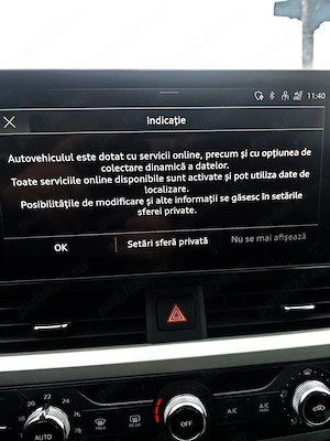 AUDI  A4 An - 2022 - 2.0 TDI 204 CP Quattro S tronic Mild-Hibrid Tractiune 4x4  Stare impecabila - imagine 17