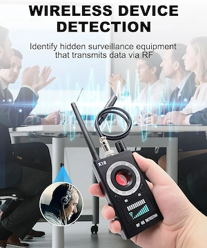  Detector Camere Ascunse & GPS Tracker Wepai K18, RF GSM, Laser Lentile, Sensibilitate Ridicată