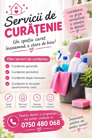 Servicii de curatenie!