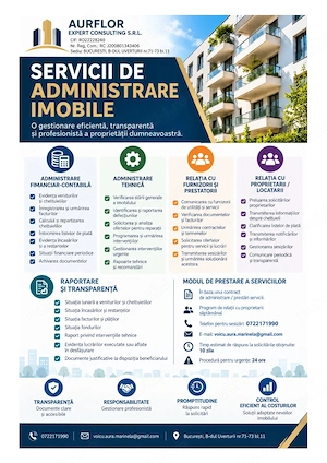 Servicii administrare imobile și asociații de proprietari   București